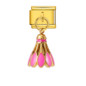 Pink Shuttlecock Pendant