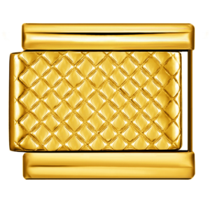 Gold Basket Weave Link