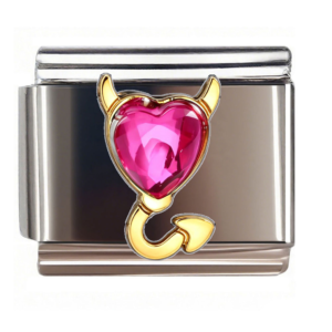 Pink Devil Heart and Tail
