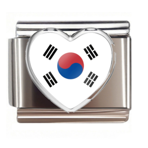 South Korea Flag Heart