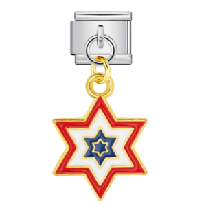 Layered Patriotic Star Pendant