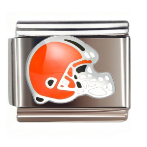 Orange Football Helmet