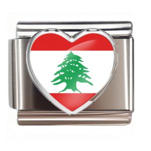 Lebanon Flag Heart
