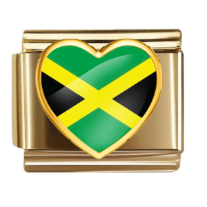Jamaica Flag Heart