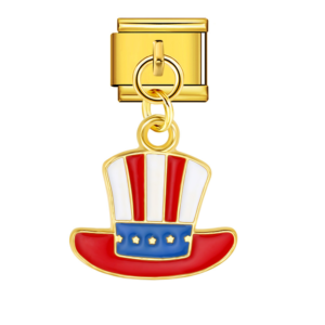 Patriotic Top Hat Pendant