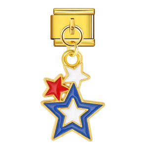 Red White Blue Stars Pendant