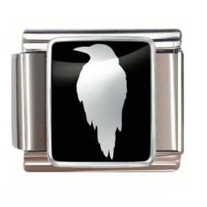 Silver Raven Silhouette