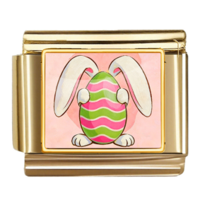 Wavy Stripe Easter Egg Bunny Link