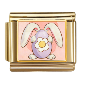 Bunny with Purple Daisy Egg