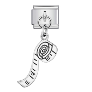 Silver Measuring Tape Pendant