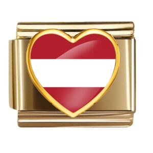 Latvia Flag Heart Link