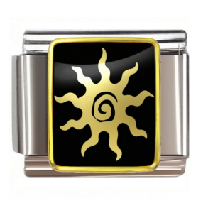 Gold Spiral Sun