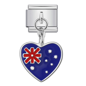 Australian Flag Heart Pendant