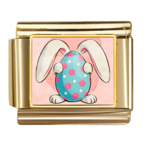 Polka Dot Easter Egg Bunny Link