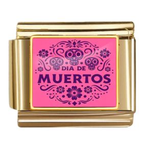 Gold Pink Dia De Muertos