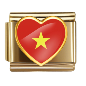 Vietnam Flag Heart