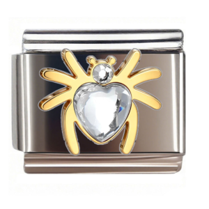 Clear Faceted Spider