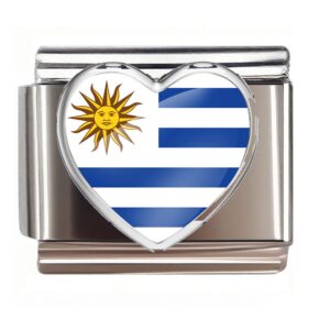 Uruguay Flag Heart
