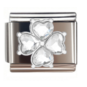 Four Clear Heart Clover