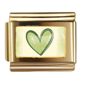 Green Sketched Heart