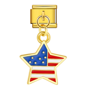 US Flag Star Pendant