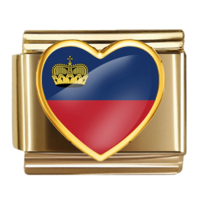 Liechtenstein Flag Heart