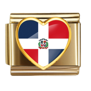 Dominican Republic Flag Heart