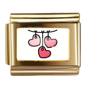 Hanging Hearts Illustration
