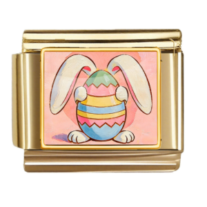 Striped Easter Egg Bunny Link