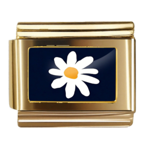 White Daisy on Navy