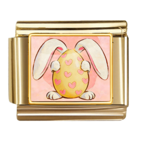 Bunny with Yellow Heart Egg