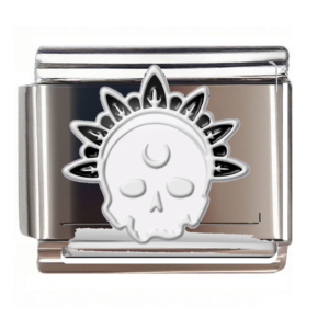 Crescent Skull Sunburst