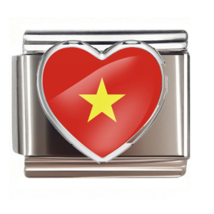 Vietnam Flag Heart