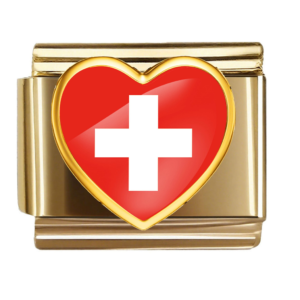 Switzerland Flag Heart