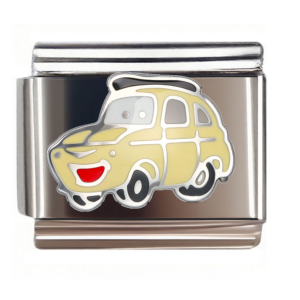 Cream Cartoon Taxi