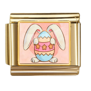 Bunny with Pastel Floral Egg