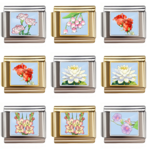 Floral Enamel Square