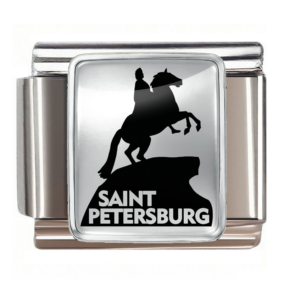 Silver-panel Saint Petersburg Horse Statue