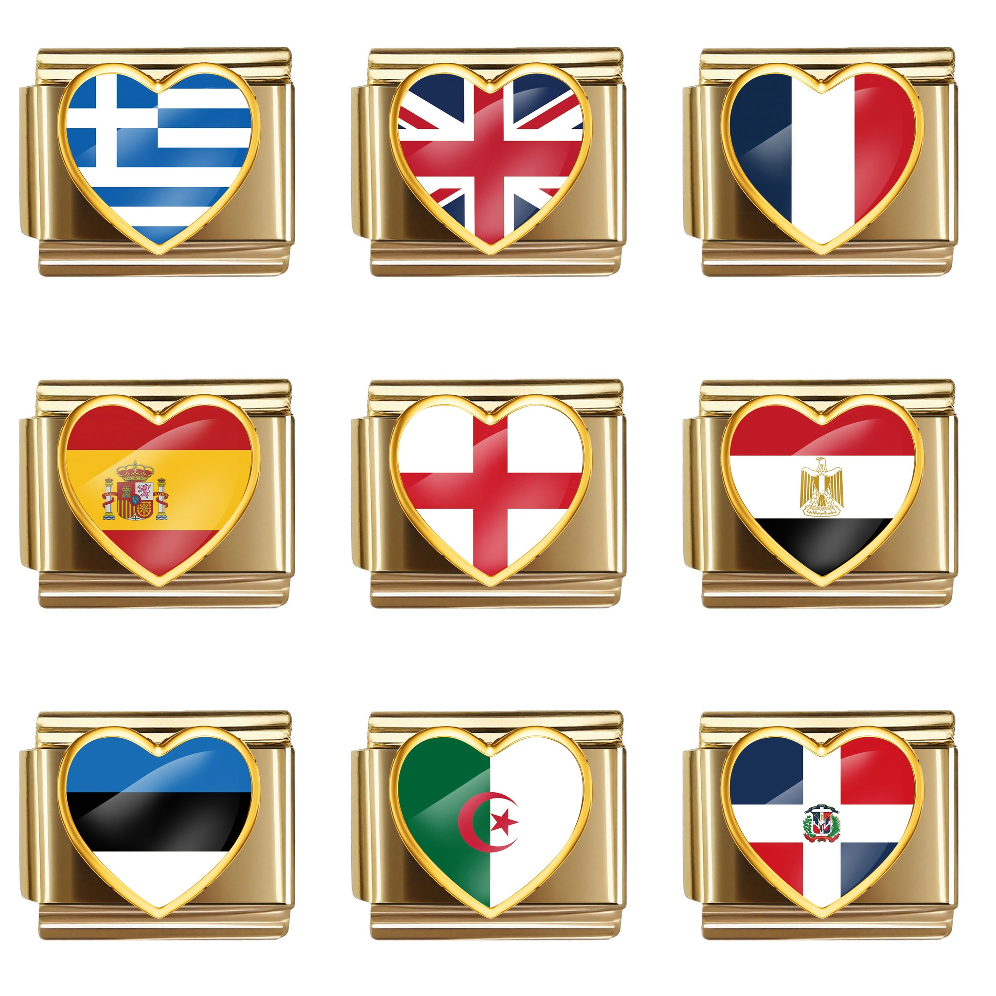 Gold Heart Flag