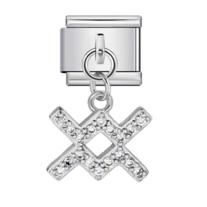 Silver Aquarius Symbol Pendant