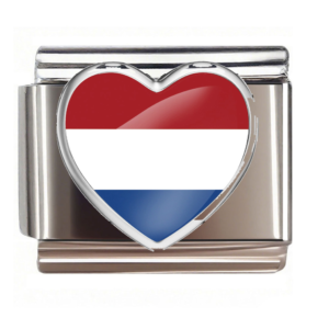 Netherlands Flag Heart