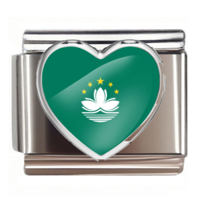 Macau Flag Heart