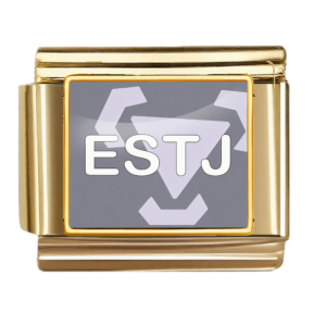 ESTJ Gray Geometric Emblem