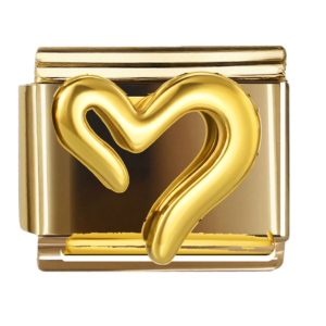 Open Gold Heart