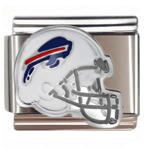 Blue Red Stripe Football Helmet