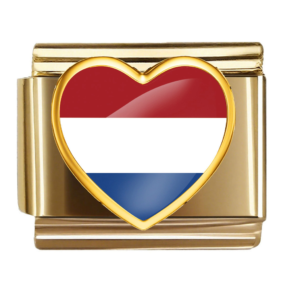 Netherlands Flag Heart Link