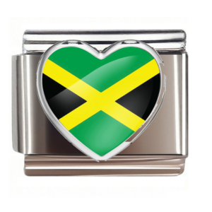 Jamaica Flag Heart