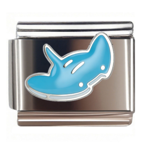Blue Cartoon Manta Ray