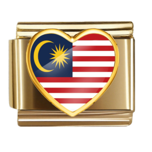 Malaysia Flag Heart