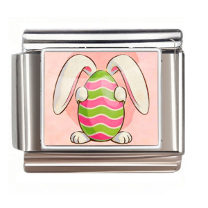 Wavy Stripe Easter Egg Bunny Link